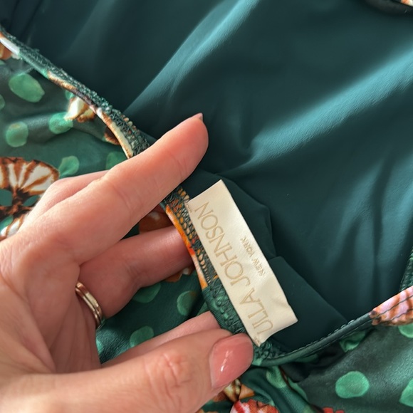ULLA JOHNSON Giordana Maillot One-Piece Swimsuit, Veridian, Size X-Large, $350 - Picture 14 of 17